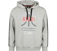 Atari Vintage logo Hoodie mottled grey L
