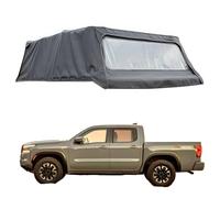 ATATKRT Soft Topper Compatible for Nissan Frontier 2005-2021 5ft/6ft Truck Bed, Foldable Camper Shell with Rear Tent Extension, Waterproof 300D Oxford Overlanding Truck Top(6ft Base)