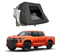 ATATKRT Soft Topper Compatible for Toyota Tundra 2007-2021 5.5ft/6.5ft Bed, Foldable Camper Shell with Rear Tent Extension, Waterproof 300D Oxford Overlanding Truck Top(6.5ft Pro)