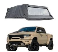 ATATKRT Truck Bed Soft Topper, Foldable Camper Shell Compatible for Dodge RAM 1500 2500 Short Bed, Easy Install Tonneau Cover, Keeps Cargo Dry