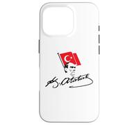 Ataturk Logo, Mustafa Kemal Atatürk signature imza, Türkiye Case for iPhone 16 Pro