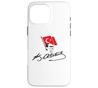 Ataturk Logo, Mustafa Kemal Atatürk signature imza, Türkiye Case for iPhone 16 Pro Max