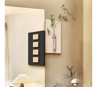 ATAVSADN Wall Art, Modern Geometric Wall Decor, 3D Wall Sculptures for Living Room, Bedroom, Kitchen, OfficeBlack,30x13cm/12x5in