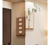 ATAVSADN Wall Art, Modern Geometric Wall Decor, 3D Wall Sculptures for Living Room, Bedroom, Kitchen, OfficeBrown,30x13cm/12x5in