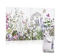 AtawLege 8 Pcs Art Acoustic Wall Panels, 48"X32" Self-adhesive Soundproof Wall Panels, High-Density Sound Absorbing Panel, Acoustic Treatment for Studio, Home, Office (Spring & Summer Scenery）