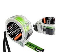ATB-Foger 2 Pack 10M/32.8ft Tape Measure Fluorescent Stainless Steel Retractable Measuring Tape 25MM Straightness 2.8M Waterproof Tape Measure, Retractable Double Sided Graduated