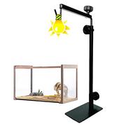 ATB-GIFT Adjustable Reptile Lamp Stand(16 to 25.2 Inch), Landing Lamp Holder Bracket with Base for Reptile Glass Terrarium Heating Light