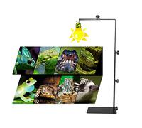 ATB-GIFT Adjustable Reptile Lamp Stand(16 to 37.4 Inch), Landing Lamp Holder Bracket with Base for Reptile Glass Terrarium Heating Light