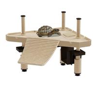 ATB-GIFT Turtle basking platform, Floating dock for turtle tank, Turtle dock for Small Reptile Frog Terrapin(SIZE:M)