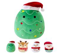 ATBEAMEN 20cm Christmas Plushies Plush Xmas Tree Toy for Kids,Cute Xmas Tree Squishy Christmas Plush Pillow Toy Soft Toy 8" Stuffed Animal Christmas Tree Plushies Toys for Girls Boys Gift Cuddly Toy