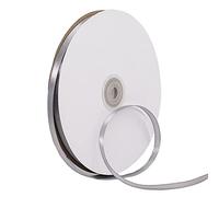 ATBEAMEN Silver Grey Satin Ribbon 6mm for Gift Wrapping 91M, Double Sided Thick Fabric for Crafting, Cake, Hair Bow, Christmas Decoration, Wedding Car