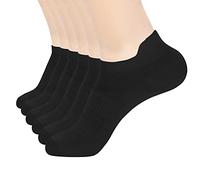 ATBITER Ankle Socks Womens and Men Thin Athletic Running Low Cut No Show Socks With Heel Tab 6/10-Pairs, 6 Pairs 6black, 6-8 UK