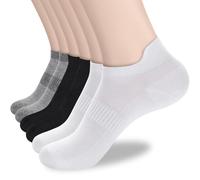 ATBITER Ankle Socks Womens and Men Thin Athletic Running Low Cut No Show Socks With Heel Tab 6/10-Pairs