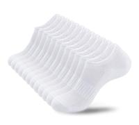 ATBITER No Show Socks Men and Womens Low Cut Ankle Short Socks Invisible Athletic Socks With Non-Slip Grip, 6pairs-white, 6-9