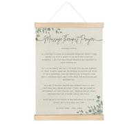 ATBWGT Massage Therapist Prayer Christian Wall Art Decor, Inspirational Bible Verses Scripture Poster Hanger Frame for Office Home Spa Room, Massage Therapist Gifts, 12x16 Inch