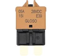 ATC Circuit Breaker Blade Fuse DC28V 5A / 10A / 15A / 20A / 25A / 30A Manual Reset Backup Adapter for Car Truck Boat Marine Protected circuits (Color : 5a)