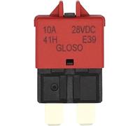 ATC Circuit Breaker Blade Fuse DC28V 5A / 10A / 15A / 20A / 25A / 30A Manual Reset Backup Adapter for Car Truck Boat Marine Protected circuits (Color : 10a)