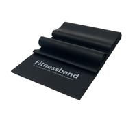 ATC Handels GmbH Fitness Band 1.5 m, 2.5 m, 5.5 m and 25 m x 15.5 cm in 6 Different Thicknesses, Resistance Band, Exercise Band, Sports Band, Strength Training and Yoga, 2.5 m, Extra Heavy Black