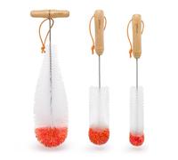ATDDO Bottle Brush, Set of 3 Bottle Brushes for Cleaning SodaStream, Long Handle Water Bottle Cleaner Brush for Flask, Glass and Narrow Neck Bottles