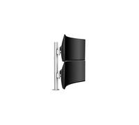 Atdec AWM Dual Stack Heavy Monitor Desk Mount - Flat and Curved up to 124.5 cm - VESA 75 x 75, 100 x 100 - Tool-free Adjustable Monitor Height, Tilt, Swivel and Quick Release