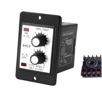 ATDV-Y Adjustable Time Relay Repeat Cycle Timer DC12V DC24V AC110V AC220V AC380V 3S 6S 12S 30S 60S 3 metres 6M 12M 30M 60M with base(60M,220V)