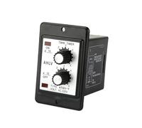 ATDV-Y Dual Time Relay Adjustable Repeat Cycle Timer ON OFF 3S/6S/12S/30S/60S/3M/6M/12M/30M/60M 220V Twin Timer With Socket Base(30 minutes)