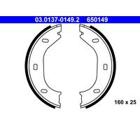 ATE 03.0137-0149.2 Handbrake shoes