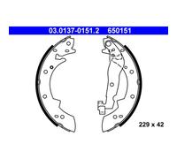 ATE 03.0137-0151.2 Brake Shoe Set Rear for 3 Safrane