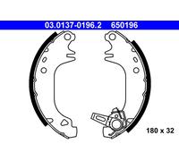 ATE 03.0137-0196.2 Brake Shoe Set for CITRO?N,PEUGEOT