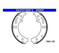 ATE Brake Shoe Set 03.0137-0227.2 Fits Trabant P 601, P 601 Universal, P 601 Tramp
