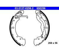 ATE 03.0137-0256.2 Brake Shoe Set for VW