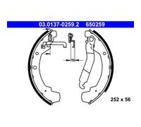 ATE 03.0137-0259.2 Brake Shoe Set