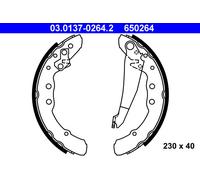ATE 03.0137-0264.2 Brake Shoe Set Rear for