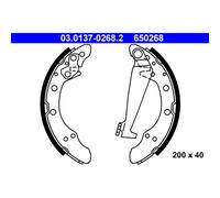 ATE Brake Shoe Set 03.0137-0268.2 - Rear - Fits Audi, SEAT, SKODA, VW