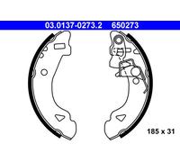 ATE Brake Shoes 03.0137-0273.2 185 31 with automatic adjustment FIAT: Panda I Hatchback, Uno Hatchback