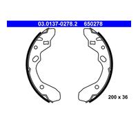 ATE 03.0137-0278.2 Brake Shoe Set