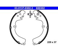ATE 03.0137-0302.2 Brake Shoe Set for SUBARU