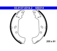 ATE 03.0137-0314.2 Brake Shoe Set