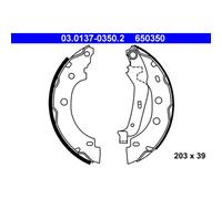 ATE Brake Shoe Set 03.0137-0350.2 - Rear for Renault & Nissan (Kangoo, Kubistar, Kangoo Rapid)