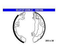 Brake shoes 03.0137-0356.2 ATE for FORD FOCUS I FOCUS I Saloon FOCUS I Turnier