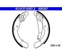ATE 03.0137-0357.2 Brake Shoe Set