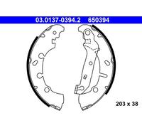 ATE 03.0137-0394.2 Brake Shoe Set