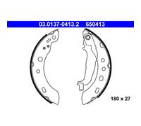 ATE 03.0137-0413.2 Brake Shoe Set Rear for Nissan Micra
