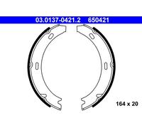 Brake Shoe Set, parking brake 03.0137-0421.2 ATE for PORSCHE BOXSTER