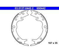 Brake Shoe Set, parking brake ATE 03.0137-0442.2 for SHUTTLE (RA) 2.2 1994-1998