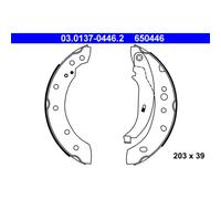 ATE Rear Brake Shoe Set 03.0137-0446.2 for Peugeot 206, 206+, 207