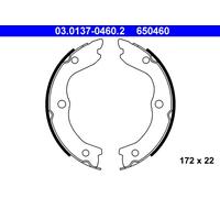 ATE 03.0137-0460.2 Brake Shoe Set, parking brake for NISSAN