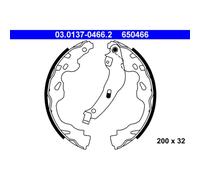 ATE 03.0137-0466.2 Brake Shoe Set Rear for