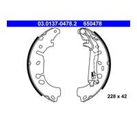 ATE 03.0137-0478.2 Brake Shoe Set Rear for