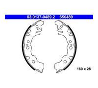 ATE Brake Shoe Set 03.0137-0489.2 Rear for Daihatsu & Subaru (Sirion, Cuore, Justy, Materia)
